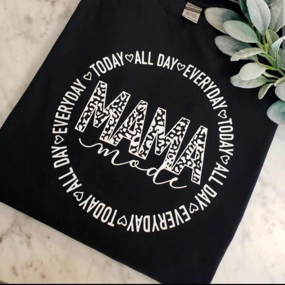 Mama mode shirt popular trending cheetah print cute Mom